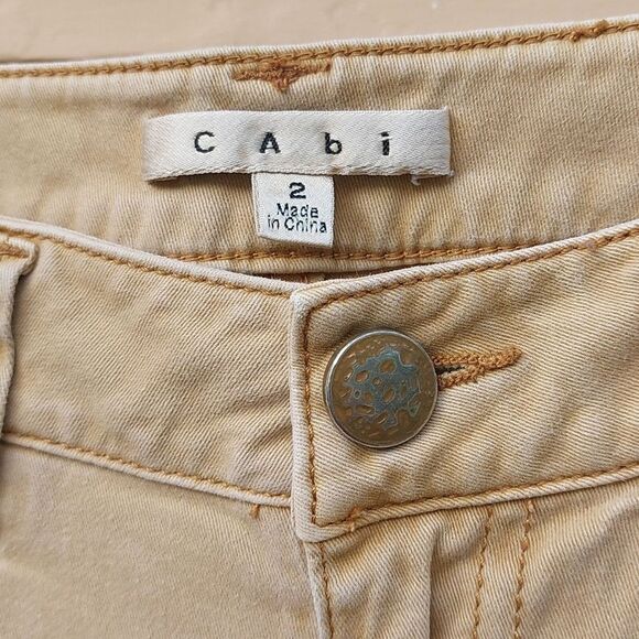 CAbi Ruby Gold Skinny Jeans Size 2 Stye 502 - Picture 3 of 10